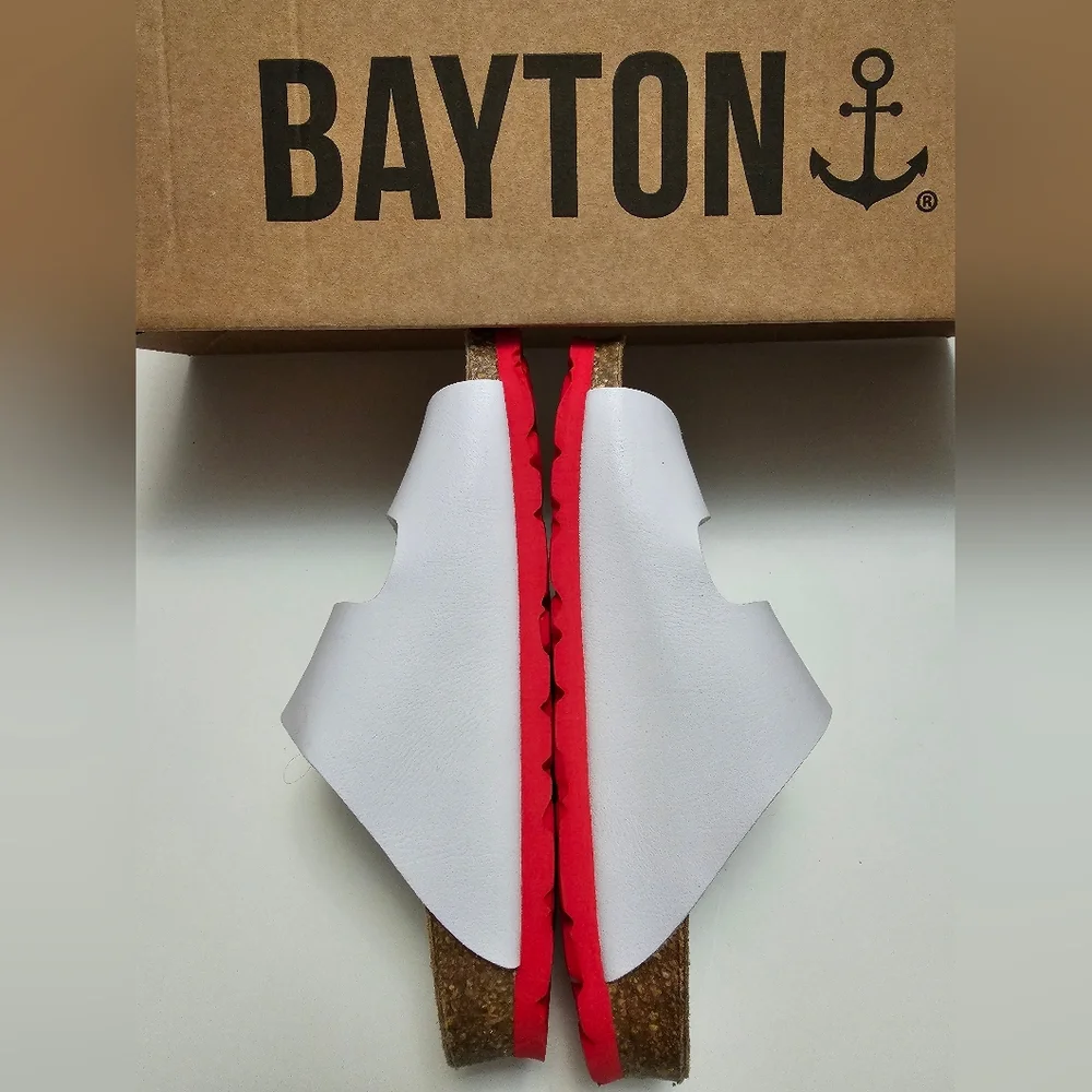 Bayton Atlas Blanc Strap Buckle Sandal White Size 27 Medium 9 US Unisex New - Picture 4 of 8